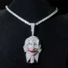 Hip Hop Clown Pendant GRA Certificate Diamond Moissanite Custom Silver Luxury Pendant For Gift