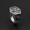 Vintage Viking Arrow Ring Punk 316L Stainless Steel Compass Men Fashion Hip Hop Hippie Jewelry Drop Store Cluster Rings287c