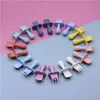 Cups Derees Uitrusting 15 Colors Baby Siliconen Spoon Fork BPA-Vrij zachte voedingstasig Tabree Infant Feeding Leer Training Spoon Accessoires Gift P230314