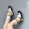 Women Socks Japanese Simple Casual Button Ruffles Winter Knit Foot Covers Warm Sweet