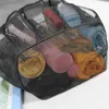 Storage Bags Mesh Beach Tote Bag Lightweight Portable Towels Toys With Multiple Pockets For Family Pool Travel Vacation