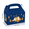 Gift Wrap 24pcs Eid Mubarak Box With Handle Multifunction Storage Accessory For Children Wedding Birthday Party Favor