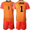 Nationaal team Heren Voetbal Brasil Doelman Lucas Perri Jerseys Set 2022-23 GK Lange mouw Gilmar Taffarel Alisson Becker 23 Ederson Moraes Voetbalshirtsets