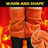 Women's Pants Women Warm Pu Leggings Leather Pantalones High Waist Thermal Tights Stretchy Winter Fleece Lined Black Trousers