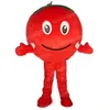 Adulto tamanho vermelho tomate mascote traje dos desenhos animados tema personagem carnaval unisex halloween festa de aniversário fantasia roupa ao ar livre para homens