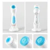 Cleaning Tools Accessories 3 in 1 Electric Cleansing Brush Silicone Rotating Face cleanser Brush Deep Cleaning brush Waterproof Massager 231128