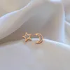 Stud Earrings Korean Version Of 2023 Net Celebrity Ins Titanium Steel Five-pointed Star Geometric Fashion Wild February 14 Gift