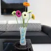 Vases 3PCSポータブル折りたたみ式結婚式オフィスホームデコレーションPVCプラスチック製花植物コンテナ275 12cm 230428