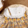 Abiti Vestito per cani Gonna di garza di pizzo di cotone Piccola gonna a margherita Cane Gatto Simpatico barboncino Yorkshire Pomerania Corgi Bichon Vestiti per cani 2021