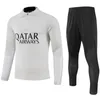 23 24 MBAPPE VERRATTI Training Wear Half Zip Camisas de futebol MARQUINHOS HAKIMI KIMPEMBE FABIAN VITINHA Camisas de futebol Uniformes