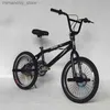 バイク20インチフリースタッフBMXバイクスタントシティストリートパフォーマンスbicycアルミニウム合金男性と女性ディスクブレーキファットランドユニバーサルターンQ231129