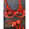 Ladies lingerie lace pattern suit sexy high-quality designer style fashion personality 2023 new