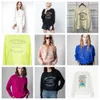 Zadig Voltaire Dames Hoodies Sweatshirts 23AW ZV Klassiek Letterborduurwerk Raglanmouwen Zilverglans Ronde Hals Trui