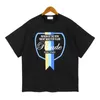 Homens camisetas Designer Mens Camisetas Rhude Tee Algodão Colar Redondo Solto Hip Hop Manga Curta Camiseta Moda Homens Casual Alfabeto Impressão Rhudes Camisa Wes