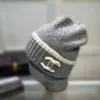 Autumn Winter Warm Knitted Hat Elastic Soft Cashmere Material Solid Color Patch Fashion Pile Hat Trendy Street Woolen Hat