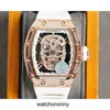 Designer Ri mliles Luxury watchs Mens Mechanical Watch Richa Milles Rm052 Fully Automatic Movement Sapphire Mirror Rubber Watchband Swiss Wrist Watches Ebu6