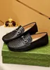 Luxury Name Mens Leisure Loafers Dress Gommino Driving Embossed Real Leather Metal Slip On Shoes Size 38-47