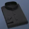 Camicie eleganti da uomo TFETTERS Camicia a maniche lunghe autunno Uomo 100% cotone Camicia bianca Colletto alla coreana Camicie da lavoro business slim fit per uomo Taglie forti 5XL 231129