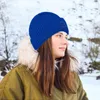 Visir Sticked Beanie Women's Hat Winter Men Solid Color Beanies Warm Casual Slouchy Crochet Caps Female Slim Cap Gorras