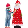 Decorazioni natalizie Calendario dell'Avvento in feltro Ciondolo appeso fai-da-te Ornamenti creativi di Babbo Natale per la decorazione domestica