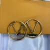 America Style Designers Gold Stud örhängen med logotyp Officiell 18K Golden Women Earrings Hoop Stud Never Fade Designer smycken DHL gratis
