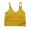 2023 Classico popolare fitness reggiseno burro morbido Donne sportivo Sport Tank Crop Onet Beauty Affrotta di scosse con allinea