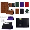 Mode Rhombus Leder Brieftasche Hüllen für Samsung Tab A9 2023 Plus Galaxy S9 Vertical Line Credit ID Card Slot Halter Ständer Tablet Tab Kickstand stoßfeste Beuteltaschen