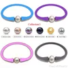 Bracelets de charme 7,5 pouces 10-11 mm un bracelet en silicone en caoutchouc élastique perlé rond naturel