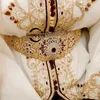 Other Fashion Accessories Moslem Caftan Wedding Bridal Belt Gold Plating Water Drop Rhinestone Belly Chain Moroccan Bride Jewelry Ethnic Metal Dress Belt 231128