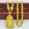 Chokers Luxury 14k Gold Color Square Pendant Necklace For Mens Simple Bold Beads Chain Halsband bröllopsfest smycken gåvor 231129