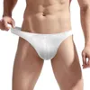 Underpants Men Elastic Enhance Pouch Thong Elasticity Slips Bikini Beachwear G-String Minikini Tangas Posing Youth T-back Underwear