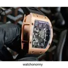 Designer Ri mliles Luxury watchs Mens Mechanical Watch Richa Milles Rm010 Fully Automatic Movement Sapphire Mirror Rubber Watchband Swiss Wrist WatchesNPHX