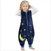 Pyjamas printemps vêtements de nuit flanelle sac de couchage dessin animé bébé garçons vêtements pour filles pyjamas enfants vêtements body combinaisons chaud barboteuse 231124