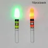 Balıkçılık Aksesuarları 10PCSPack Açık Mekan CR322 Pil Çalışan Parlayan Gece Şamandıra Tail Sports Light Stick Parlak Görsel Asistan Aydınlık 231128