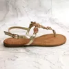 Sandals 2023 Summer Fashion Women's Sandals Rhinestone Decoration Simple and Comfortable Casual Button Women's Sandals Sandalias De Mujer 231129