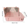 Supplies Small Animal Litter Tray Rabbit Toile Plastic Rectangular Corner Litter Pan Potty Trainer for bunny