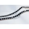 925 Silver Plating Rhodium Black Moisturizing Chain Fashion Jewelry Women's Necklace Party Daily Clothing