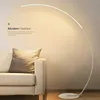 Floor Lamps Modern LED Art Floor Lamps Home Indoor Living Room Black White Floor Lights Dimmable Remote RGB Bedroom Foyer Decor Corner Light W0428