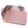 Supplies Small Animal Litter Tray Rabbit Toile Plastic Rectangular Corner Litter Pan Potty Trainer for bunny