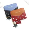 Wallets Fashion Ladies Short Wallet Zipper Stitching Women Clutch Card Bag Holder Polka Dot Coin Purse