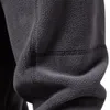 Мужские куртки Ветровка для мужчин Осень Зима Теплые флисовые топы Толстовки Повседневный пуловер Модная однотонная толстовка 231129
