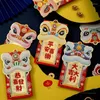 Wrap prezent 6PCS 2023 Rok chiński czerwone koperty 3D Cartoon Packet Spring Festival Money Hongbao