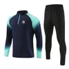 FC Shakhtar Donetskメンズレジャースポーツウェアアウトドアスポーツ服大人セミジッパー通気性スウェットシャツジョギングカジュアル長袖スーツ