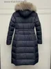 Piumino da donna Parka Piumino staccabile in pelliccia di procione da donna addensato caldo giacca lunga con cappuccio cintura moda coreana inverno nuovo 2023 L231129