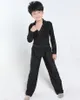 Stage Wear 2023 Long Sleeves Dance Costumes For Boys Latin Shirt/Pants Ruffly Ballroom/Modern Clothing Boy Salsa