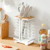 Metal Kitchenware Knife Storage Holder Storage Rack Organisatörer Kök Knifes Sessors Drain Organisator Tillbehör Verktyg YFAX3225 ZZ