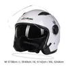Motorcycle Helmets Helmet Ultralight Adjustable Rainproof Anti-fog Dual Lens Open Face Men Women Scooter 3/4 Half For Four Racing