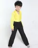 Stage Wear 2023 Long Sleeves Dance Costumes For Boys Latin Shirt/Pants Ruffly Ballroom/Modern Clothing Boy Salsa