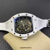 Ontwerper Ri mliles Luxe horloges Automatisch mechanisch horloge Richa Milles Rm055 Zwitsers uurwerk Saffierspiegel Geïmporteerde rubberen horlogeband Heren sportmerkhorloges