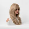 Synthetic Wigs Chemical Fiber Wig Eight Character Bangs Multi-color Option's Long Curly Wigs Daily Use